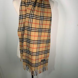 BURBERRY Scarf Nova Lambswool XX556 Authentic